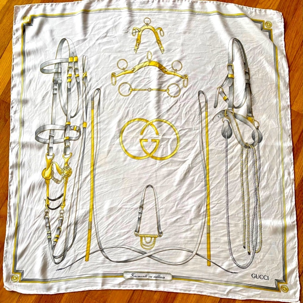 Vintage silk Gucci scarf